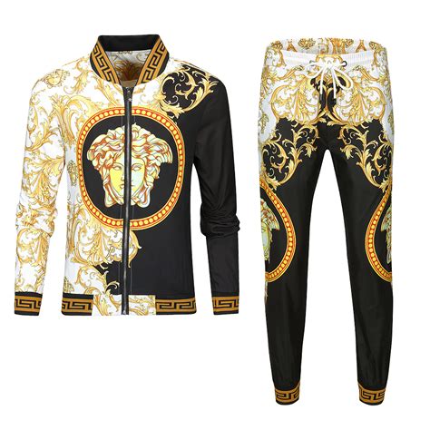 mens versace velour tracksuit replica|versace tracksuit men's price.